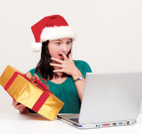 online Weihnachtshopping im Internet
