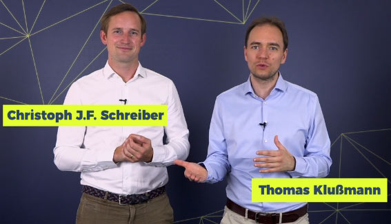 Grunderkongress Thomas  Klußmann und Christoph J. F. Schreiber von Gründer.de 